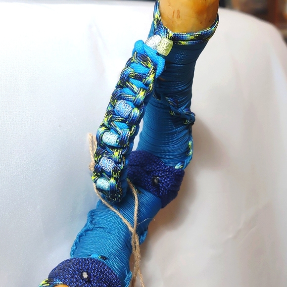 Crazy Twisted, Paracord Wrapped, Hiking/Walking Cane - Picture 3 of 11